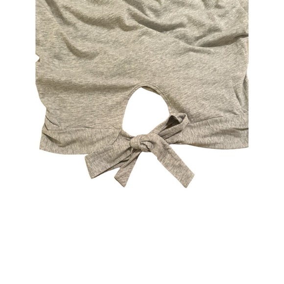 Aerie Women's Short Sleeve Cotton Cropped Tie Wrap Back T-Shirt Size M G… - Picture 9 of 10
